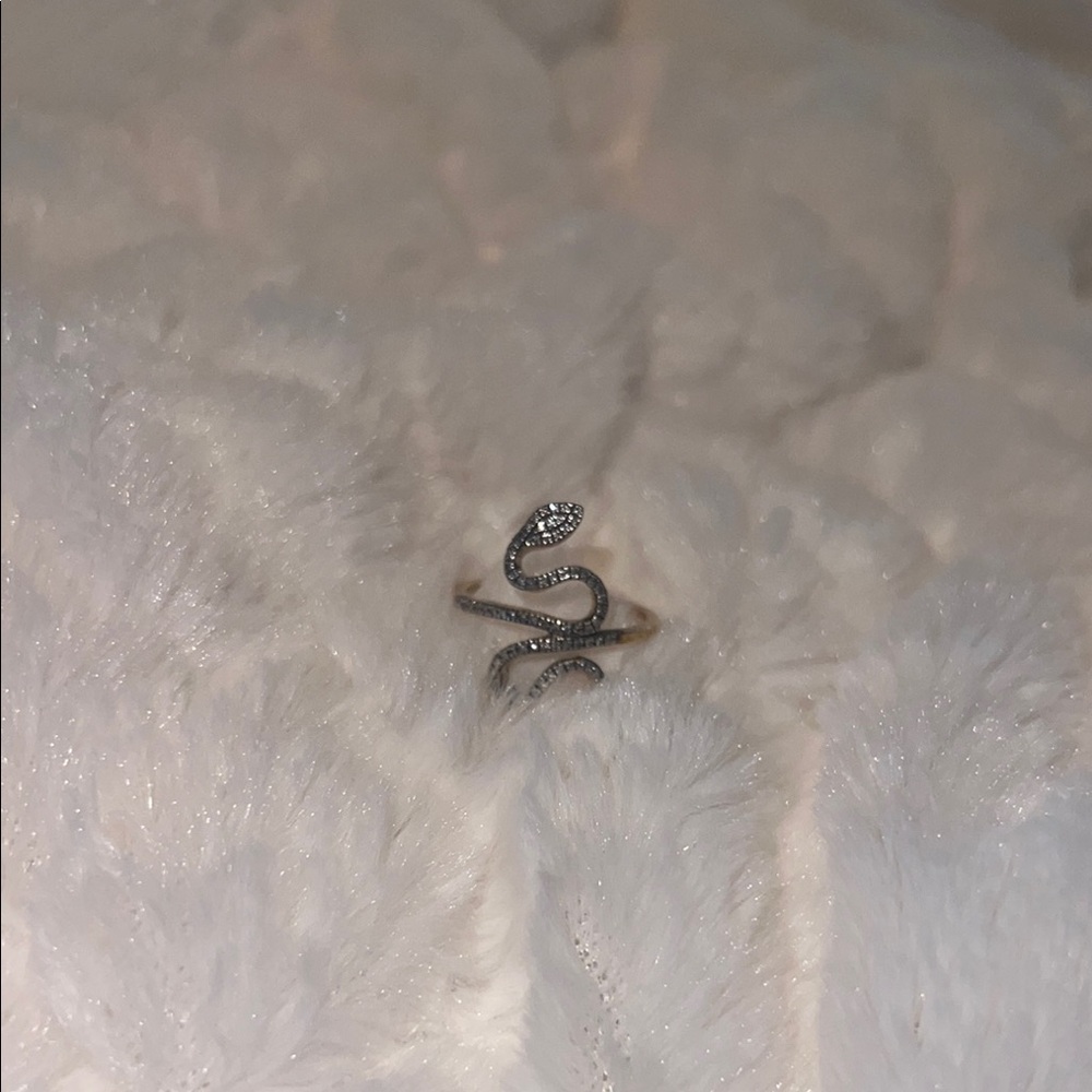 Gold snake ring